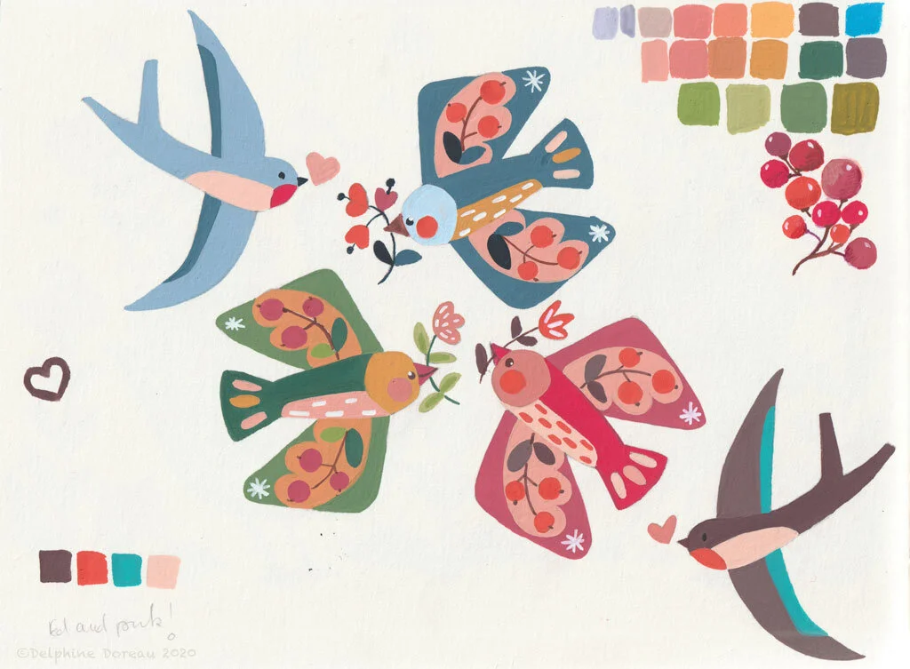 My gouache sketchbook.