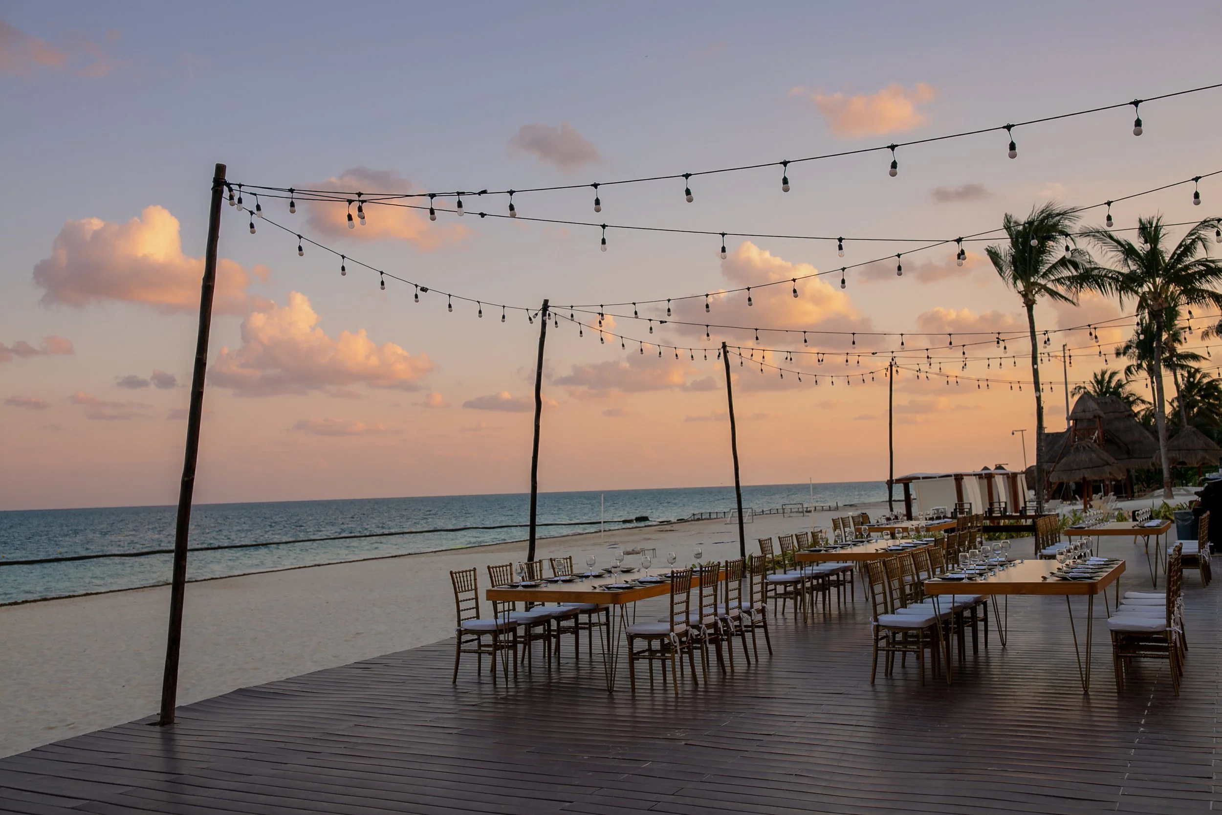 Cancun Reception on Beach
