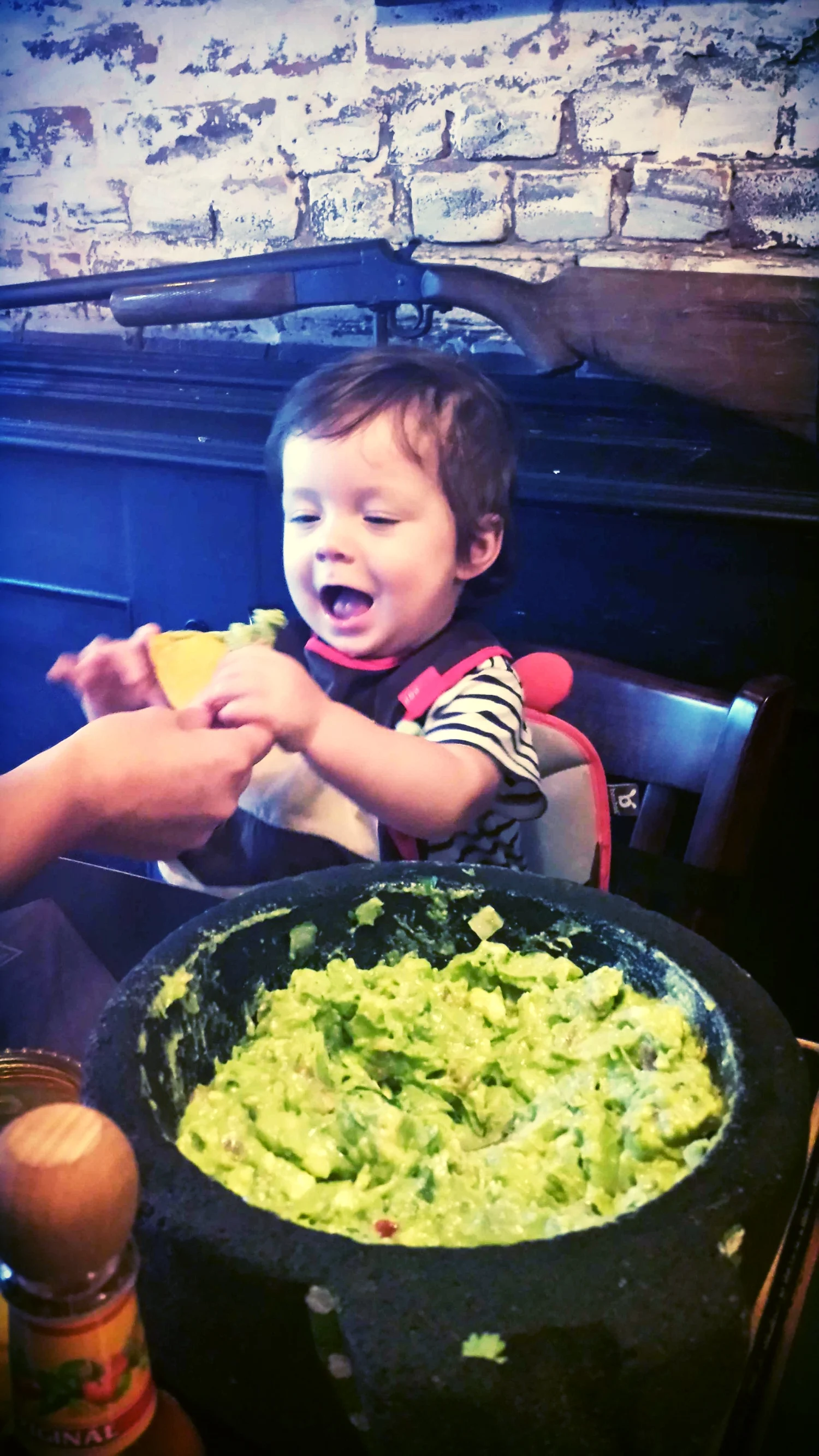 Guacamole (gwä-kə-ˈmō-lē)