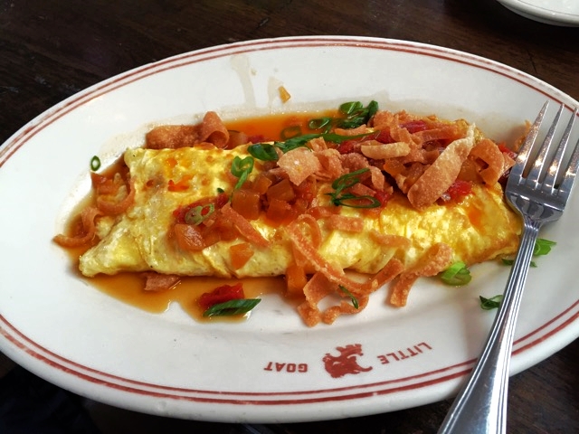 Crab rangoon omelette