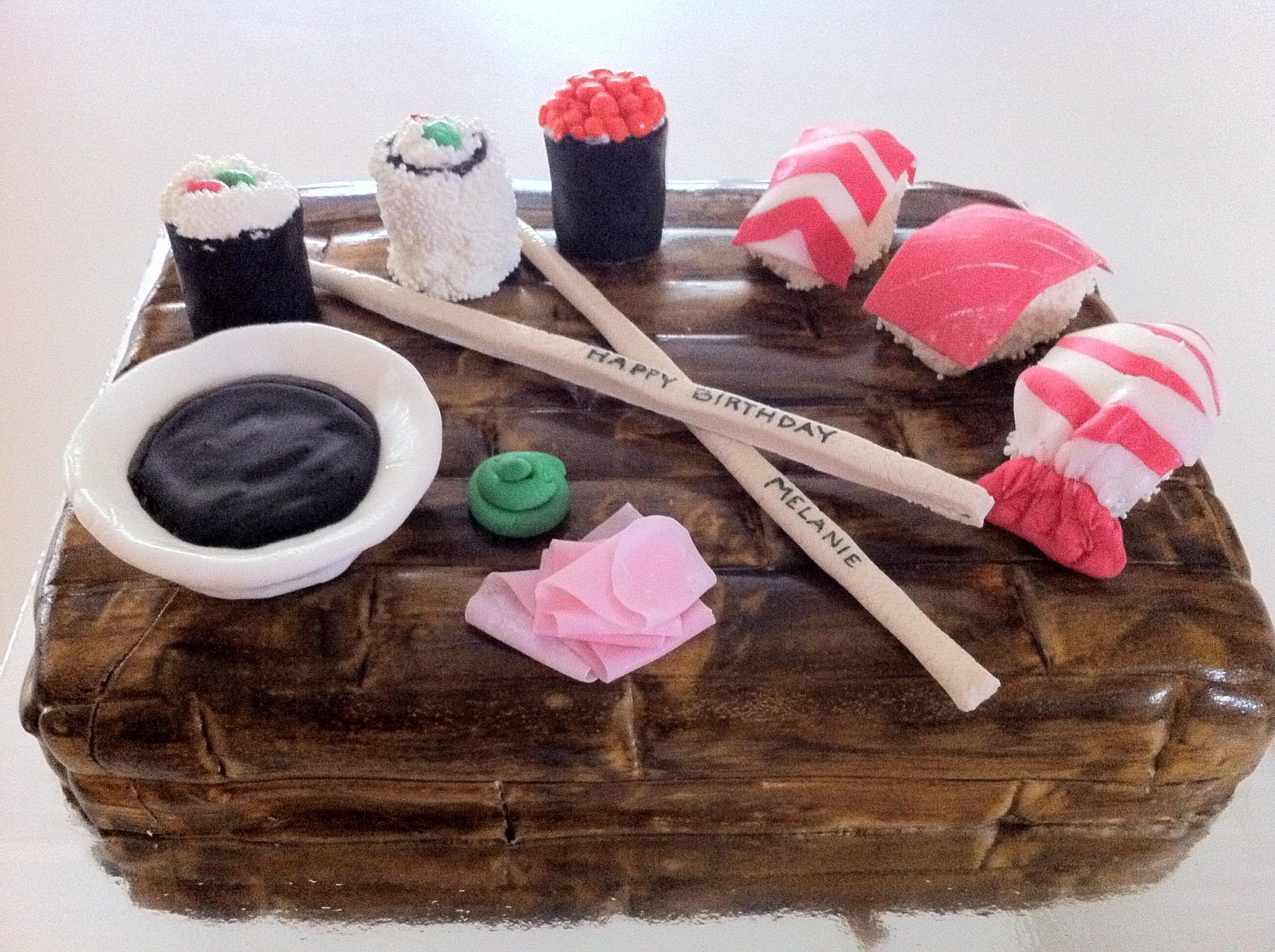  Sushi birthday cake 