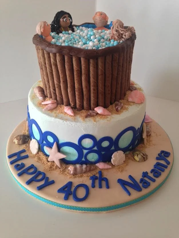 Hot Tub birthday cake