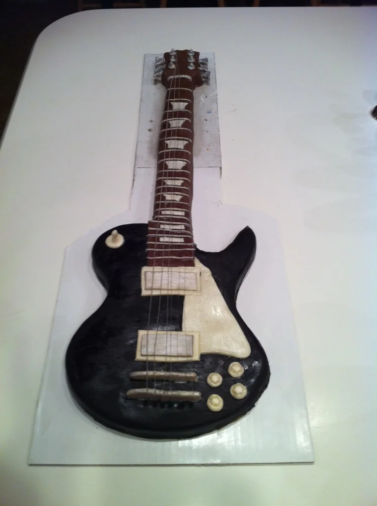  Guitar birthday cake 