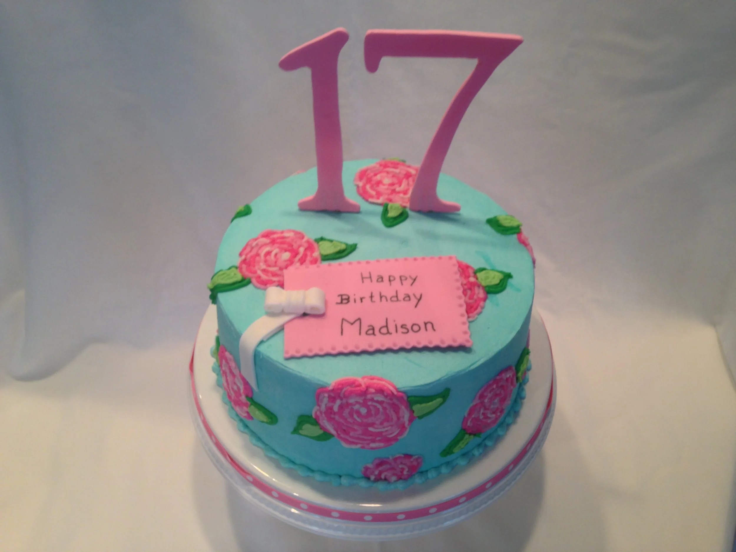  Floral birthday cake 