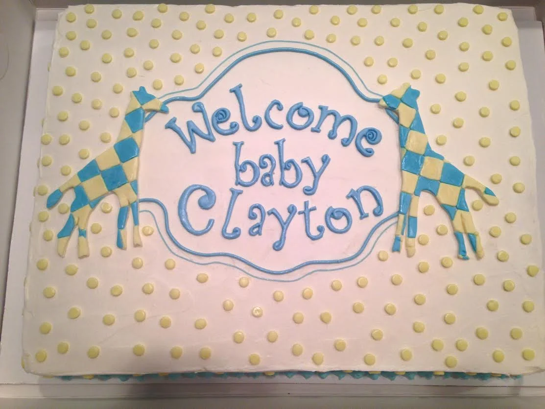 Baby shower cake