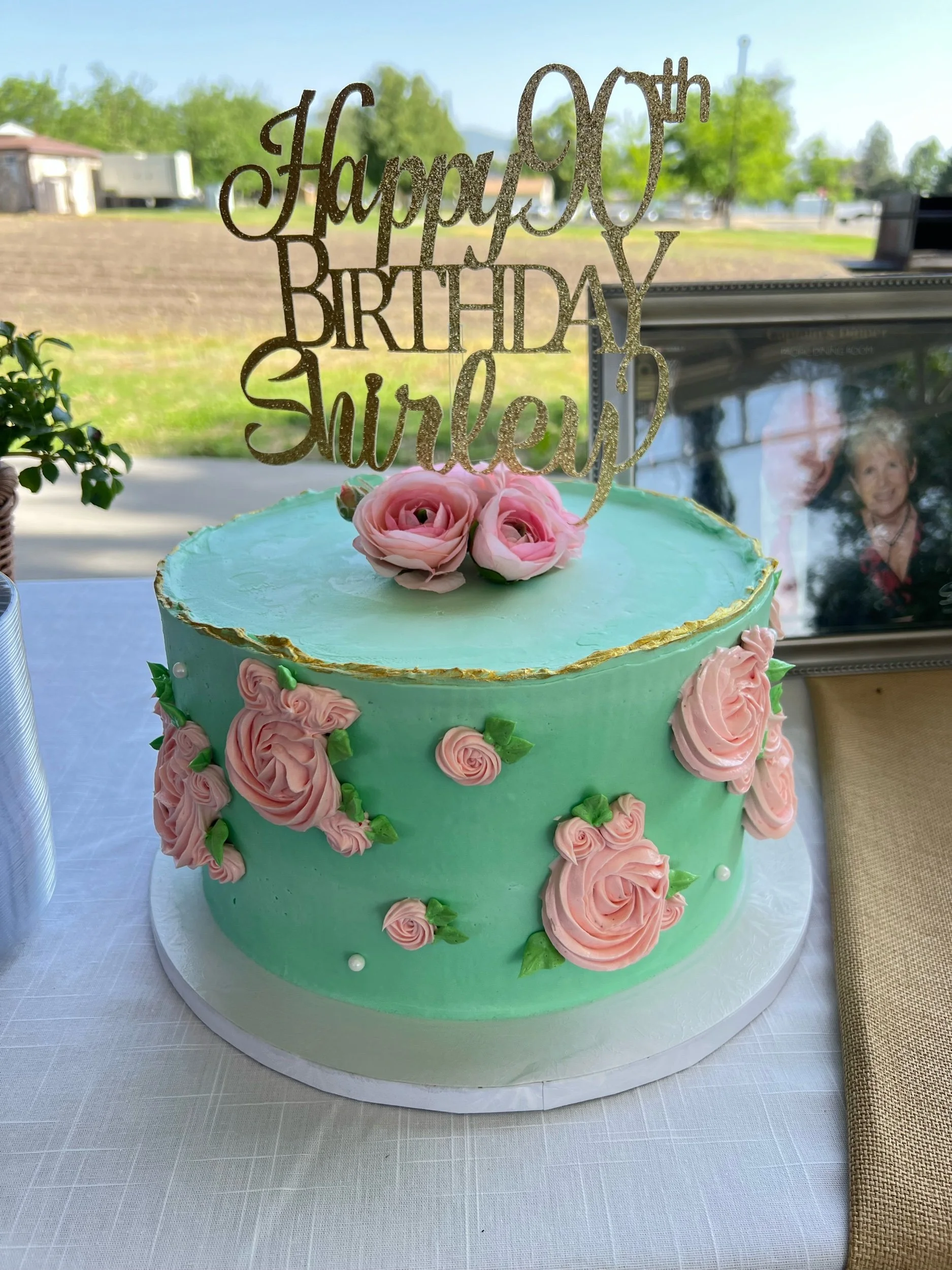 90th birthday cake