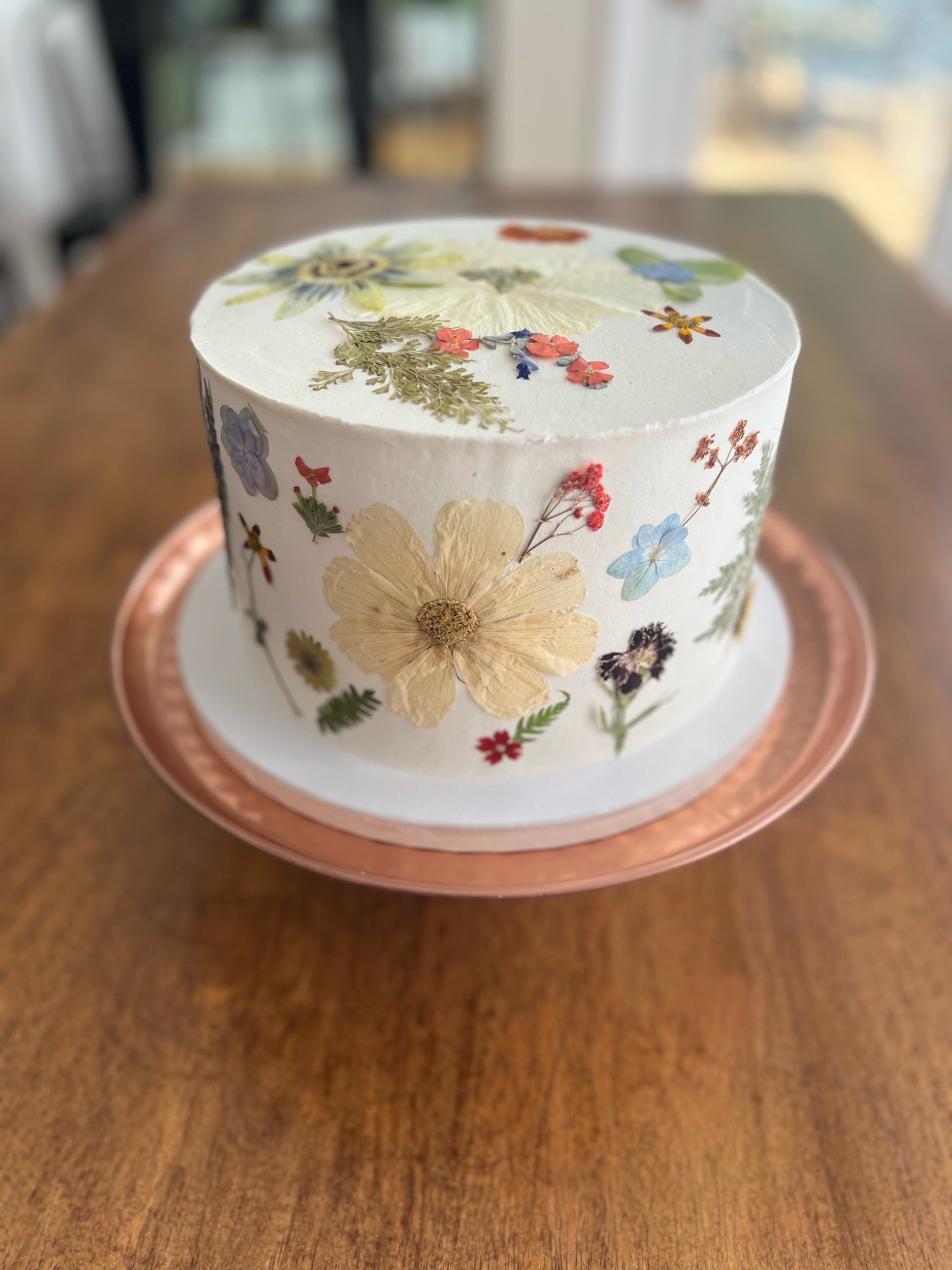 Floral bridal shower cake
