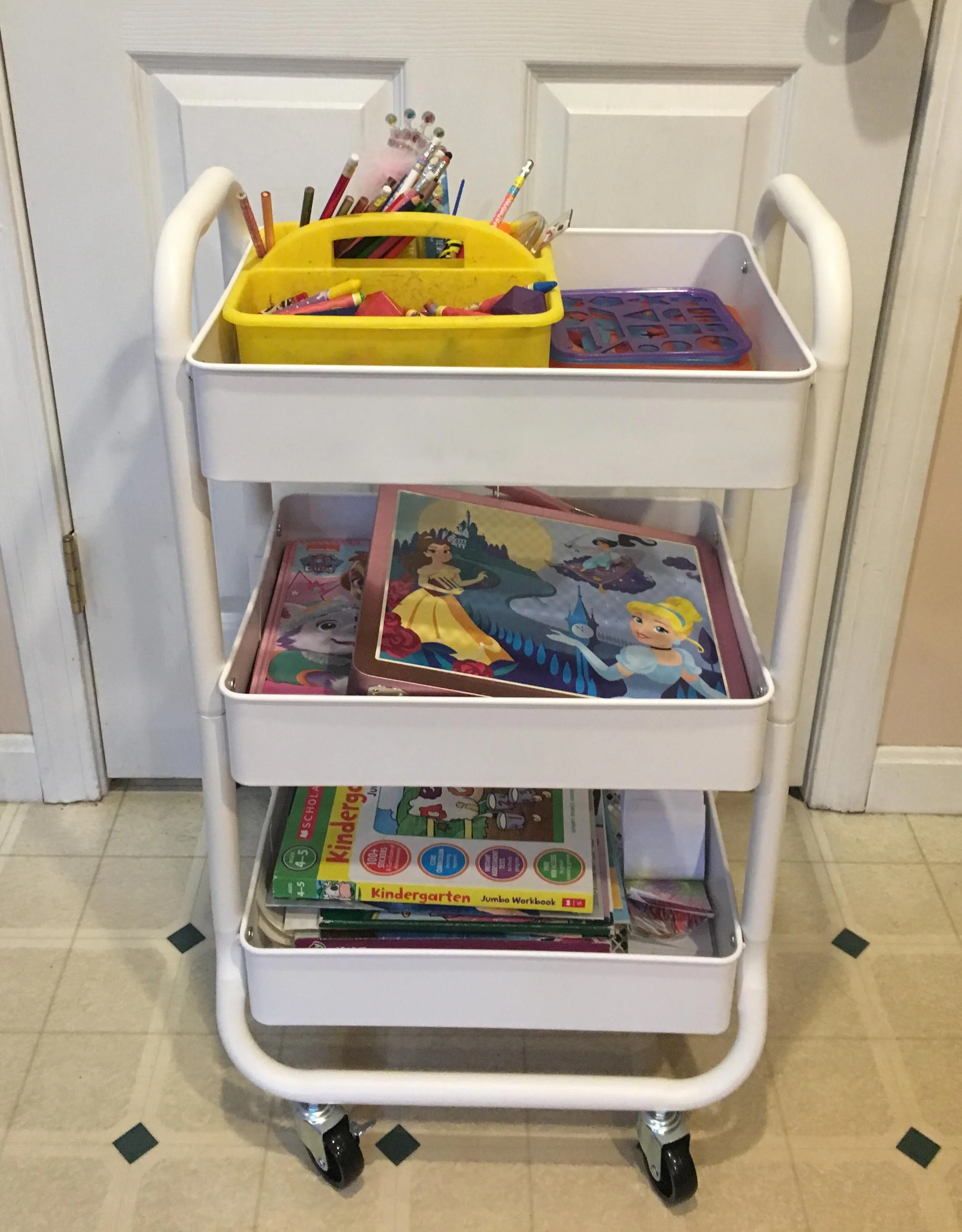 kids craft cart