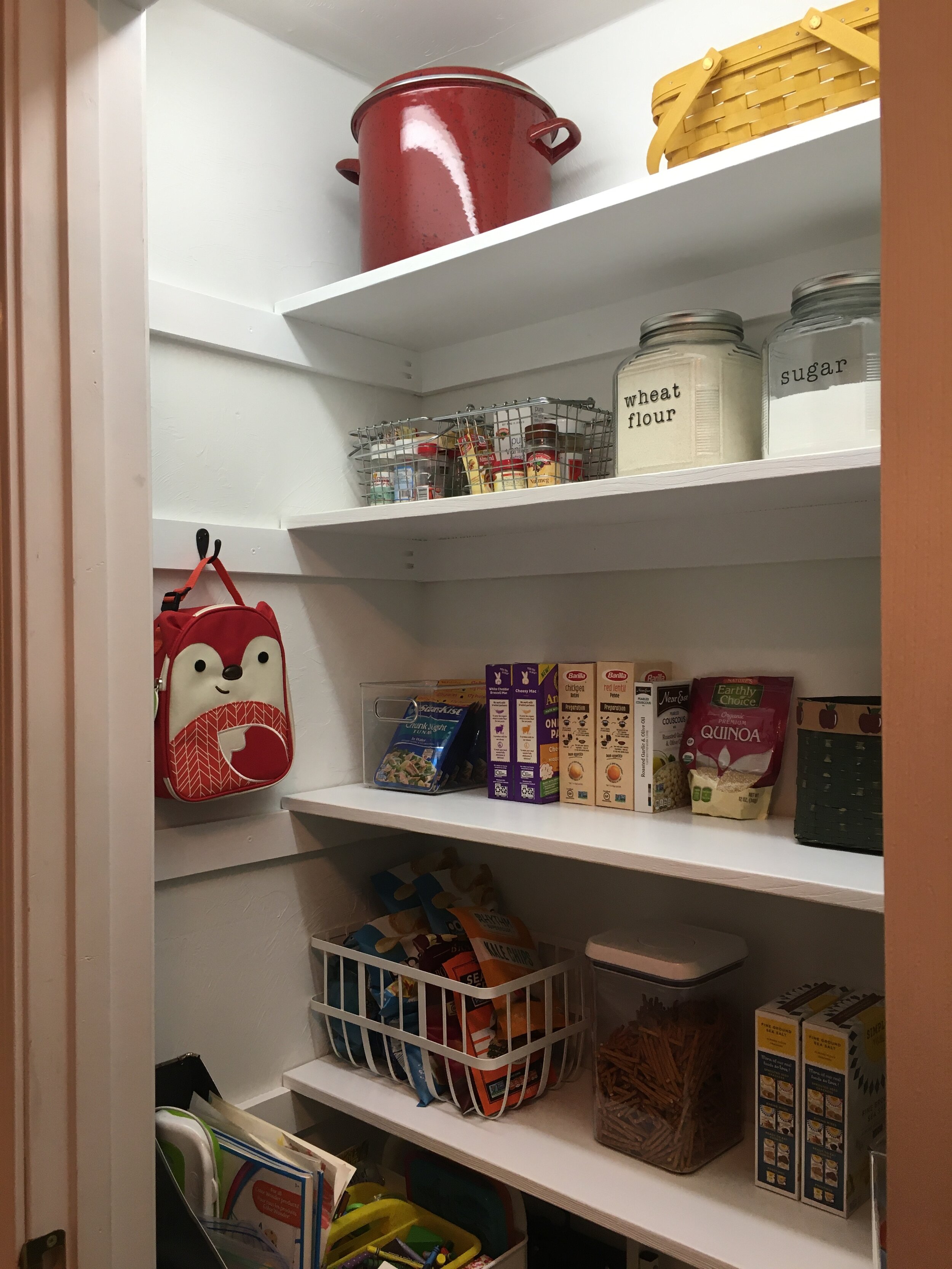 How we Turned a Coat Closet into a Functional, Organized Pantry —New  England Lifestyle, Motherhood, + DIY - Birch Landing Home
