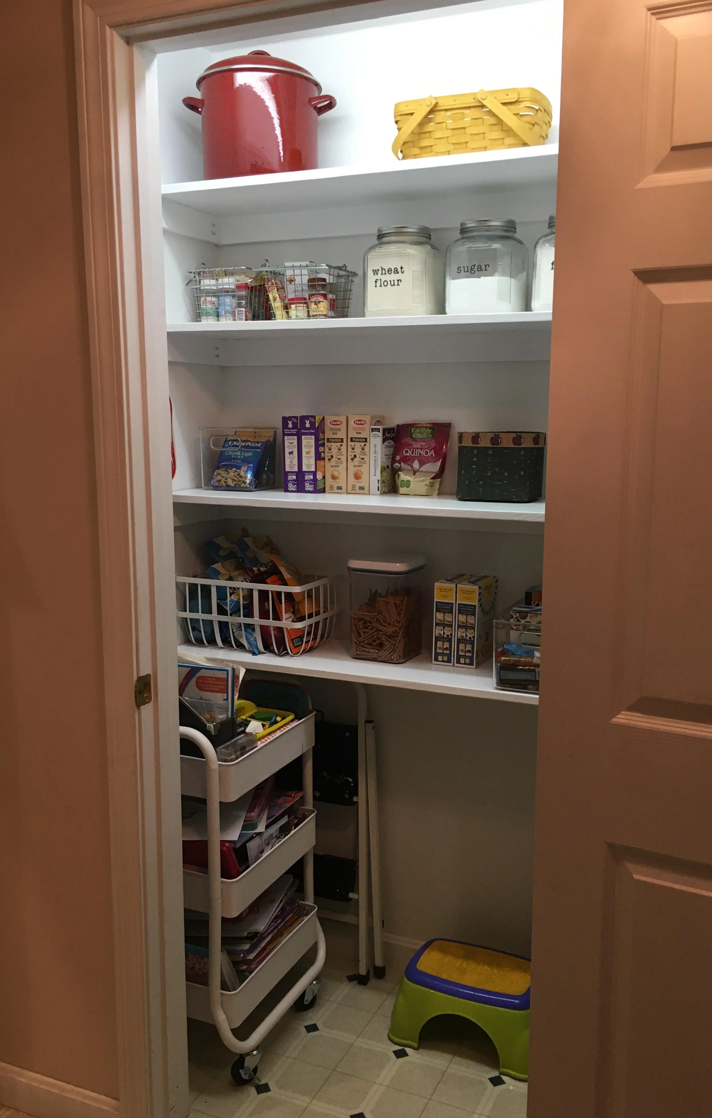 DIY Under the Stairs Closet Pantry Conversion - Catz in the Kitchen