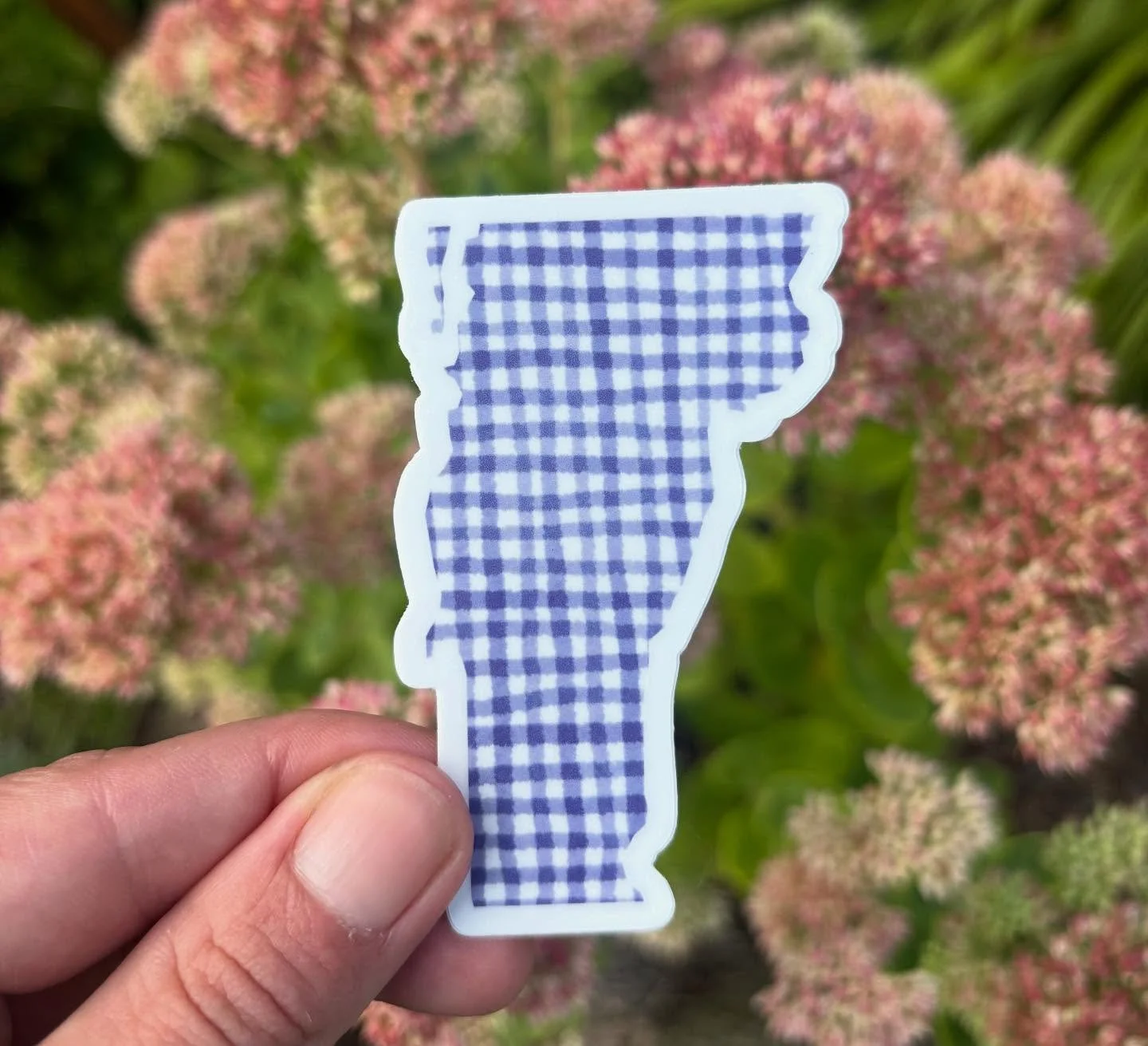 Sending a reorder of our Gingham VT Stickers to our friends @countrystoreonmain in time for Fall 🍂