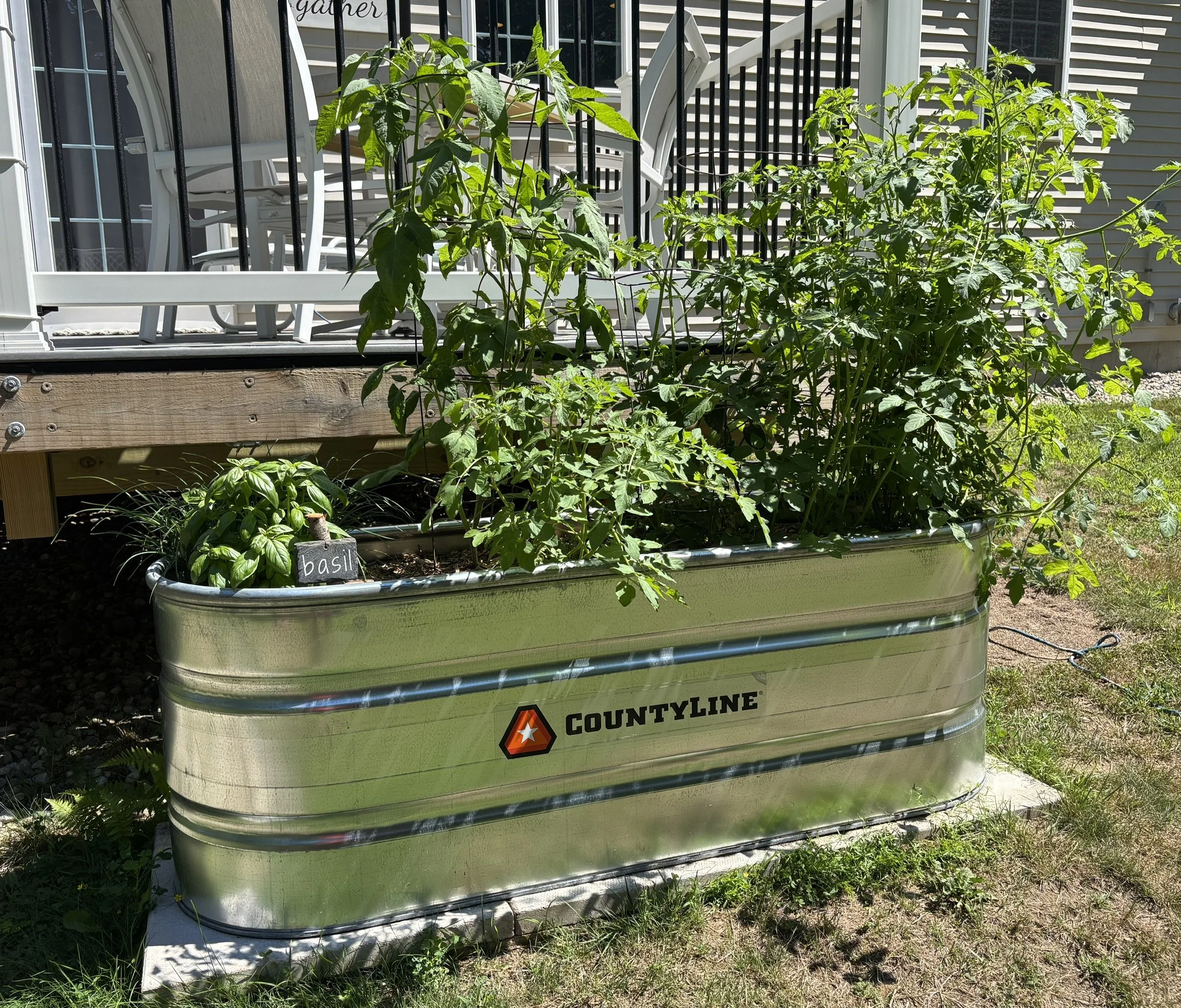 DIY Stock Tank Garden Planter