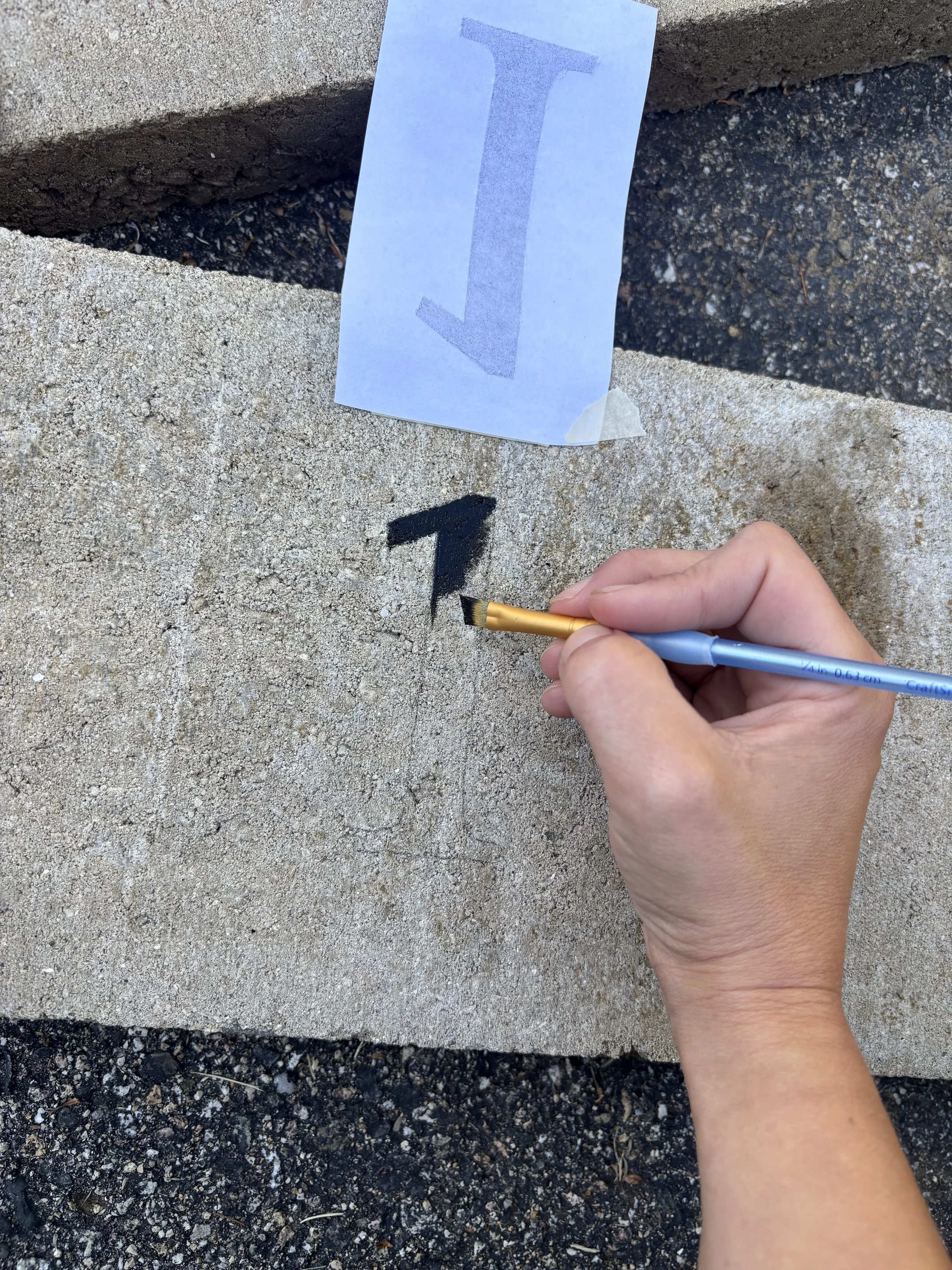 DIY Hopscotch Court with Pavers + How to Play Hopscotch