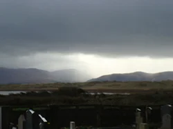 Cemetery between Castlemain and Inch, Co Kerry, Ireland. March morning.