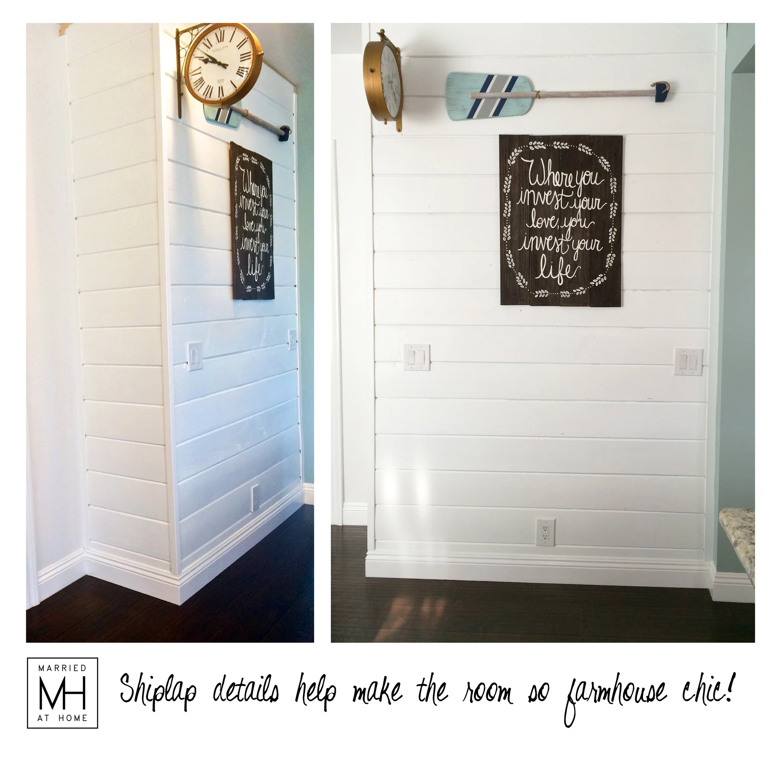 Farmhouse detail: more shiplap!