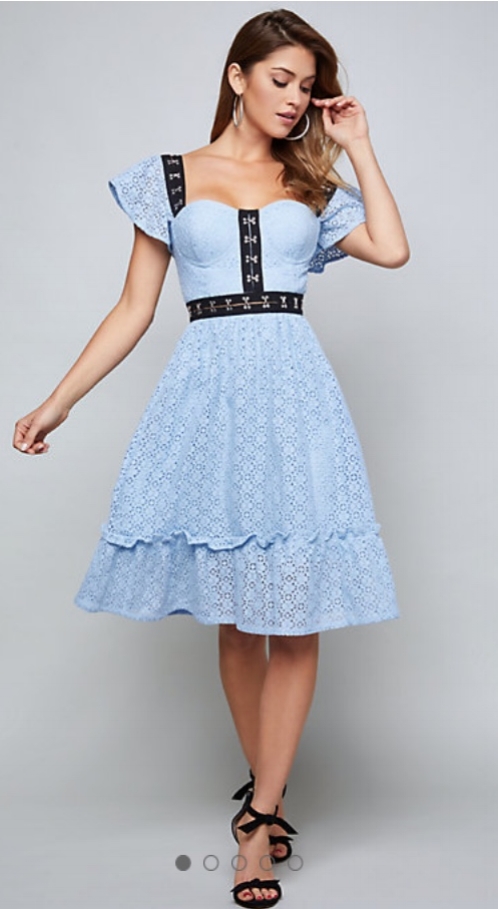 Lavine Crochet Lace Dress