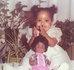 Yep, that's me with my 1st baby doll.