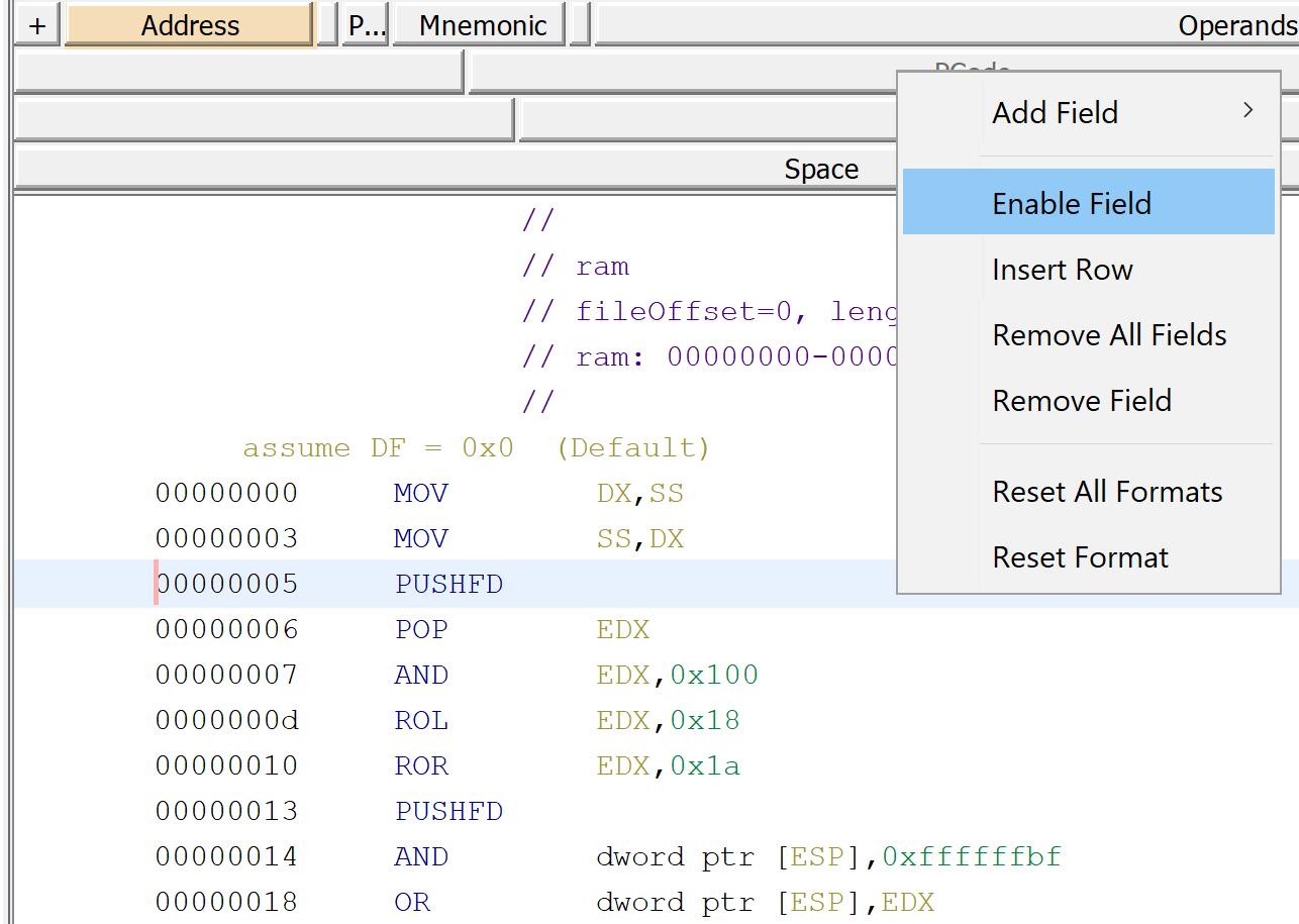GhidraX86EnablePcodeProcedure.png