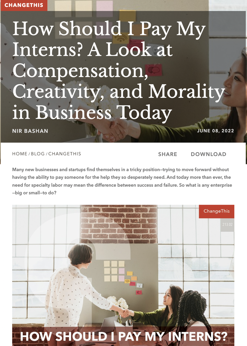 ChangeThis Series Article | Porchlight — NIR BASHAN Public Speaker,  Bestselling Author & Creative Leader. Creativity can be learned by anyone.  Come in and find out how.