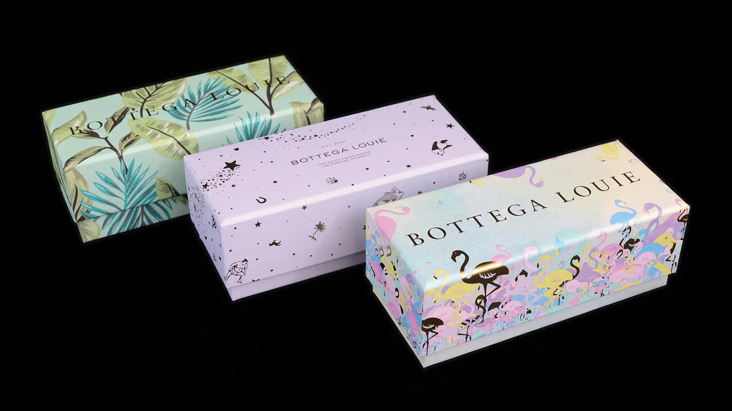 Bottega Louie macaron boxes