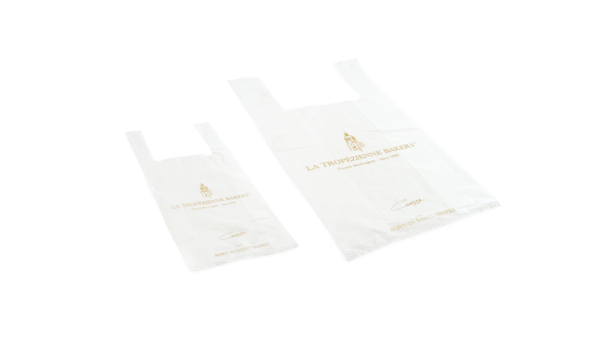 La Tropezienne Bakery Plastic T-shirt Bags 