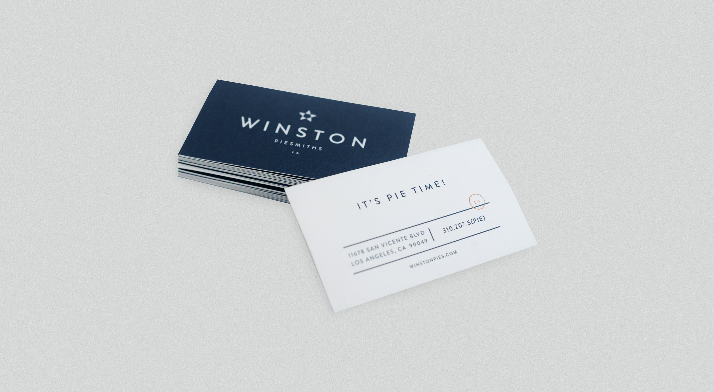 Winston Pies business cards