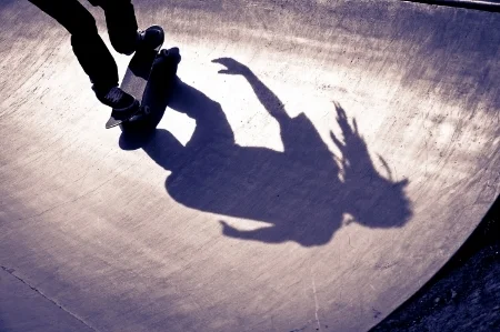 I started following local skateboarders about 3 years ago. After shooting the usual sports shots I was looking for another way to tell their story. On a later afternoon I noticed that by watching their feet and the shadows you could tell their story without ever showing the entire skater. I hope you enjoy what I call SHADOWS