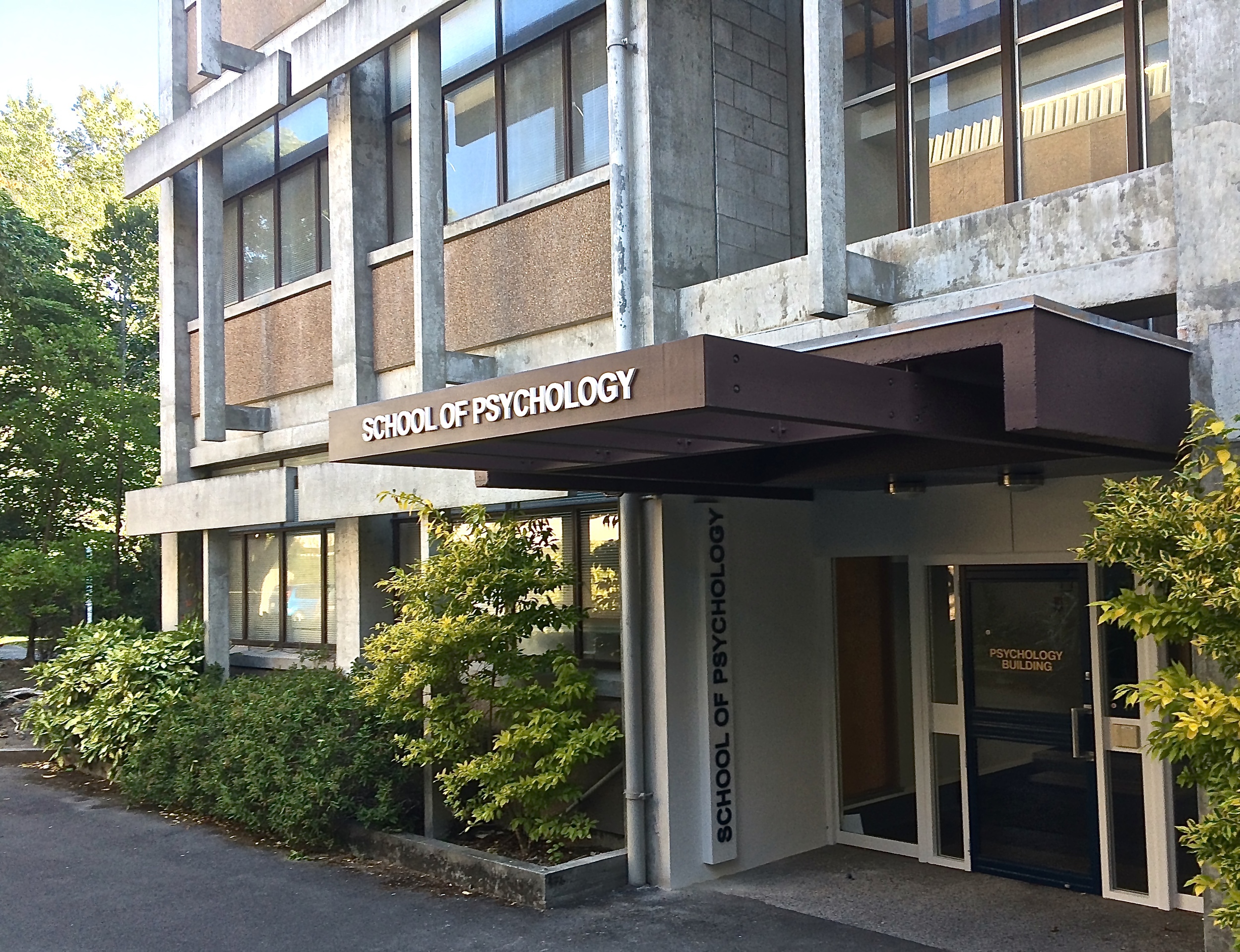 &nbsp;Psychology Building on Massey's Manawatu campus