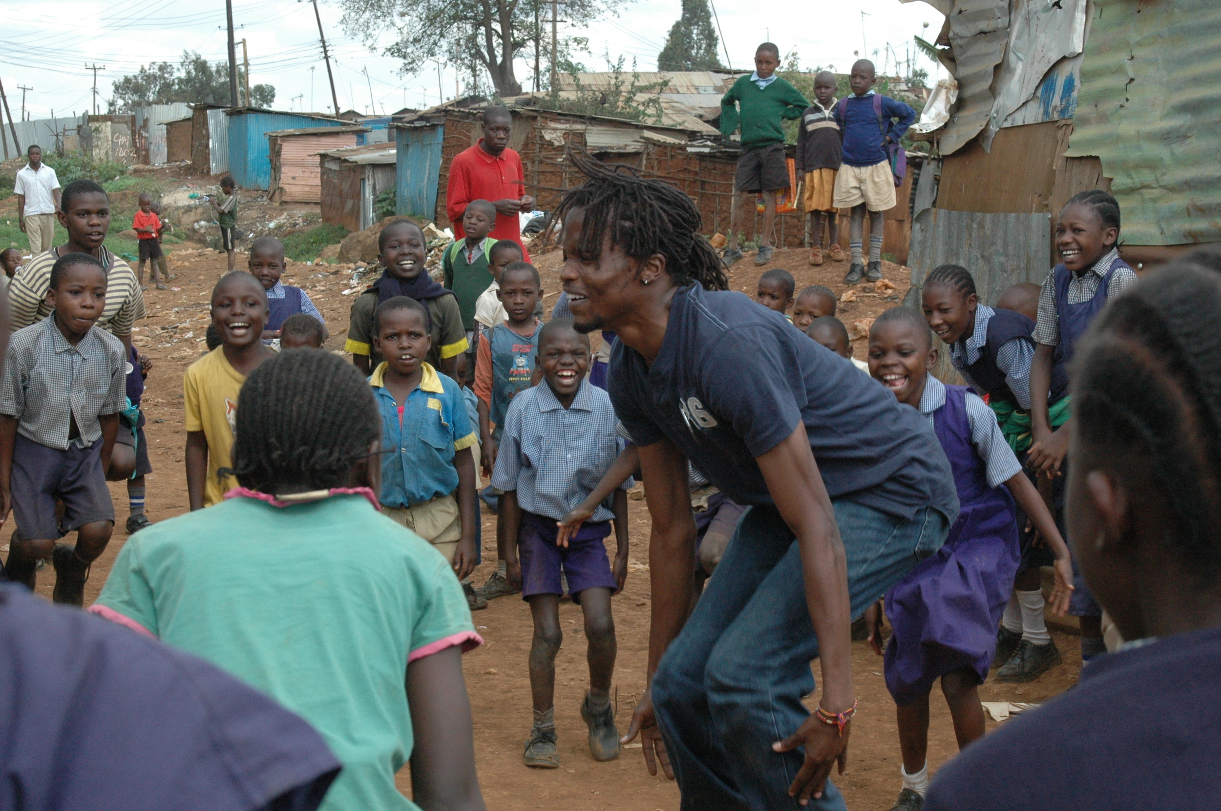 Dance warm up Kibera.JPG