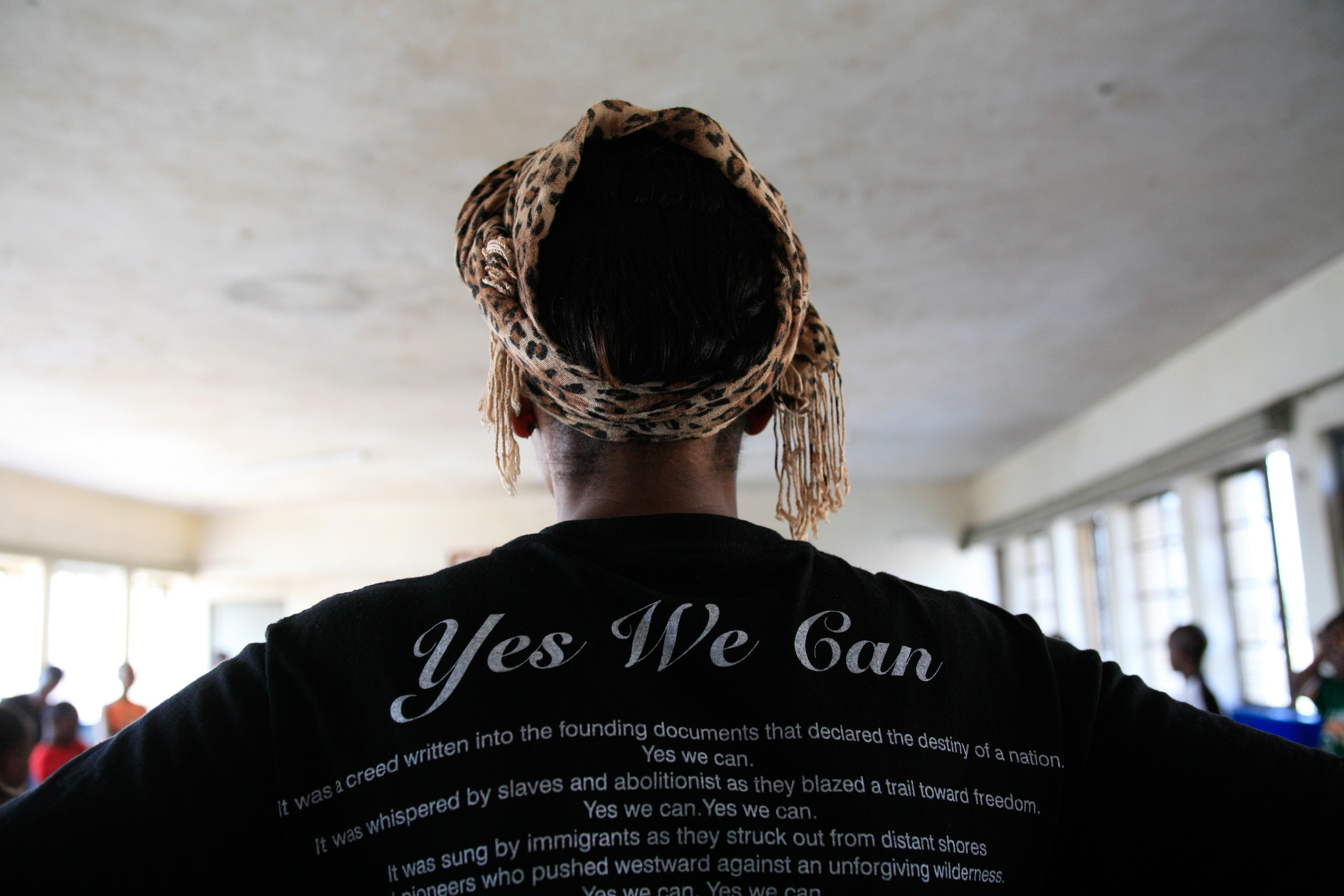 A TRAINER'S T-SHIRT SUMS UP THE ANNO'S AFRICA ETHOS!