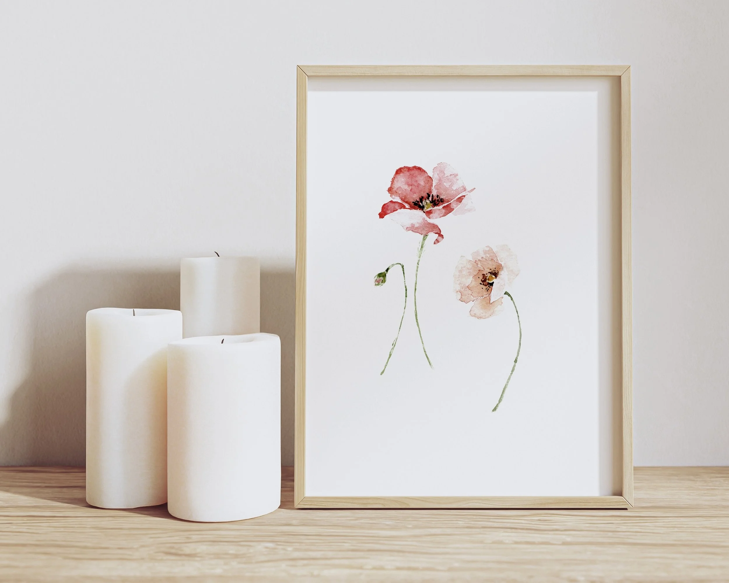 poppies front 4 - standard walnut 3 candles copy.jpg