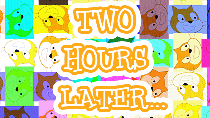 How to create a transition screen in Scratch
