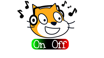 How to turn on/off music with a single button in Scratch