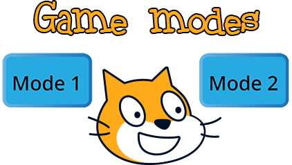 How to create multiple game modes in Scratch