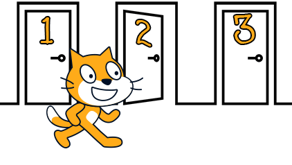 How to create a project with multiple rooms in Scratch