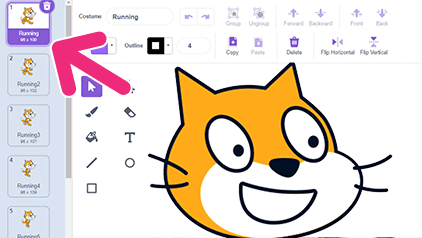 How to create custom animations in Scratch
