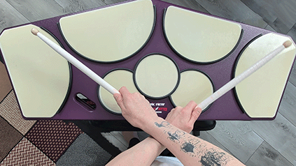 How to play crossovers on tenor drums