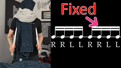 How to fix weak sounding drum rolls