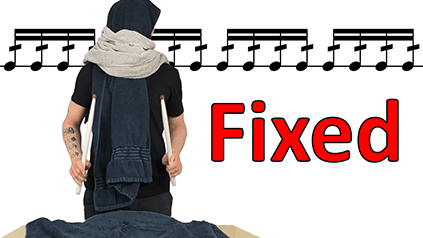 How to fix weak sounding drum rolls