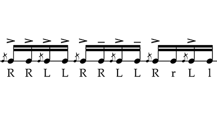 Three ways to play flam taps