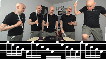 How to practice bass drum parts by yourself
