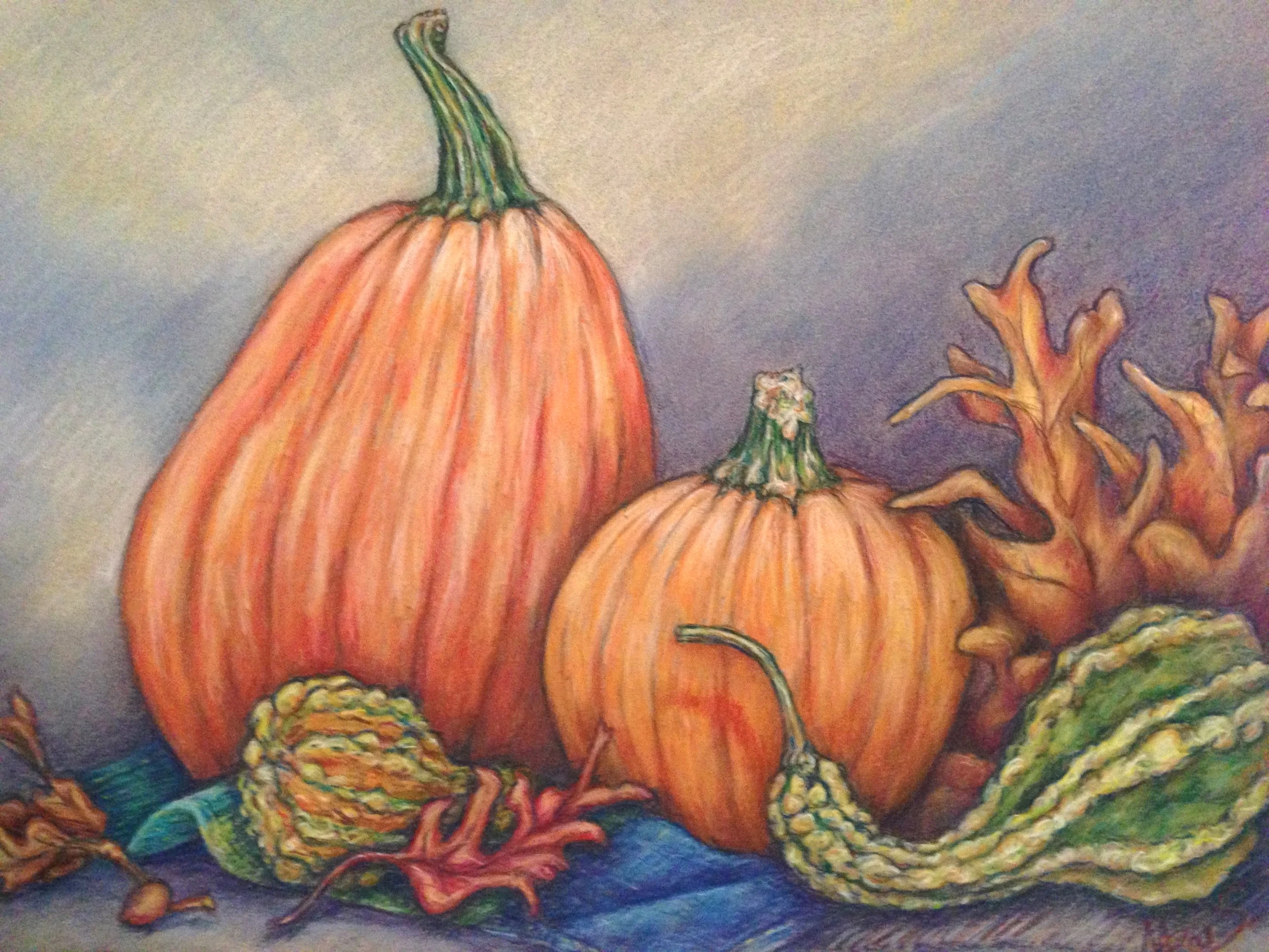 "Fall Bounty"  Chalk Pasel by Michelle Stanley, Instuctor/Owner