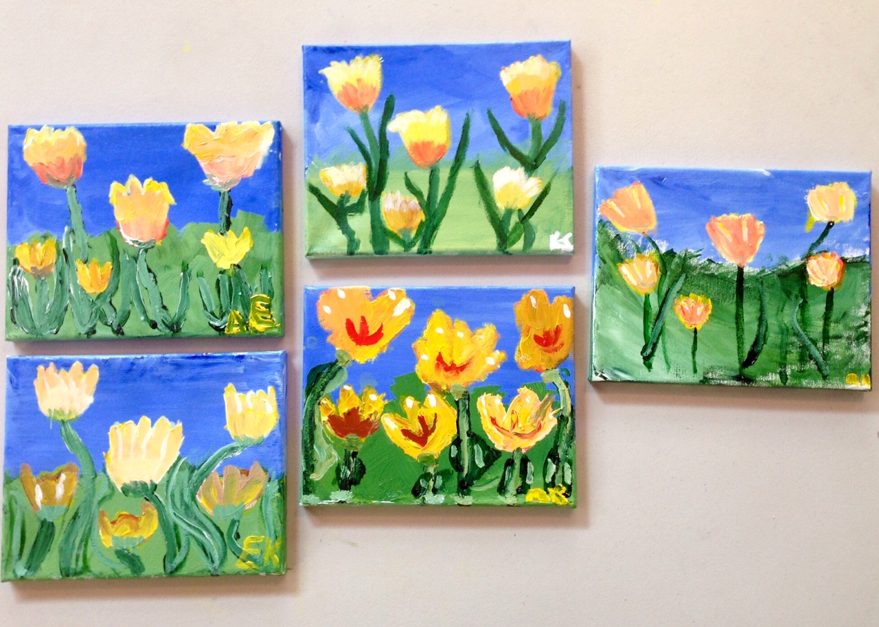 Some of the Paintings by Brownie Troop #60390