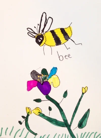 Marker Drawwing by Maddie, 5 years old.