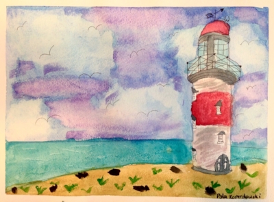 Watercolor painting by Pola, 9 yrs. old.