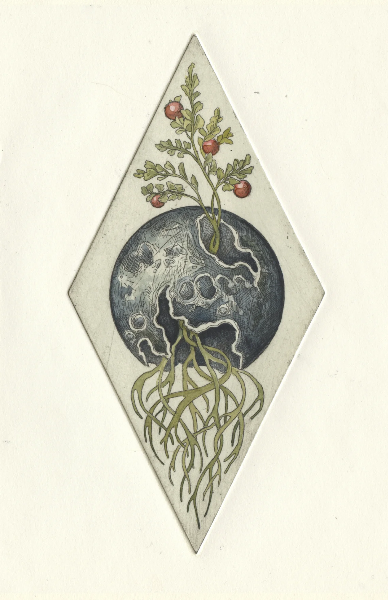 “Bewilderment” – intaglio – 2017 – 5” x 7” 