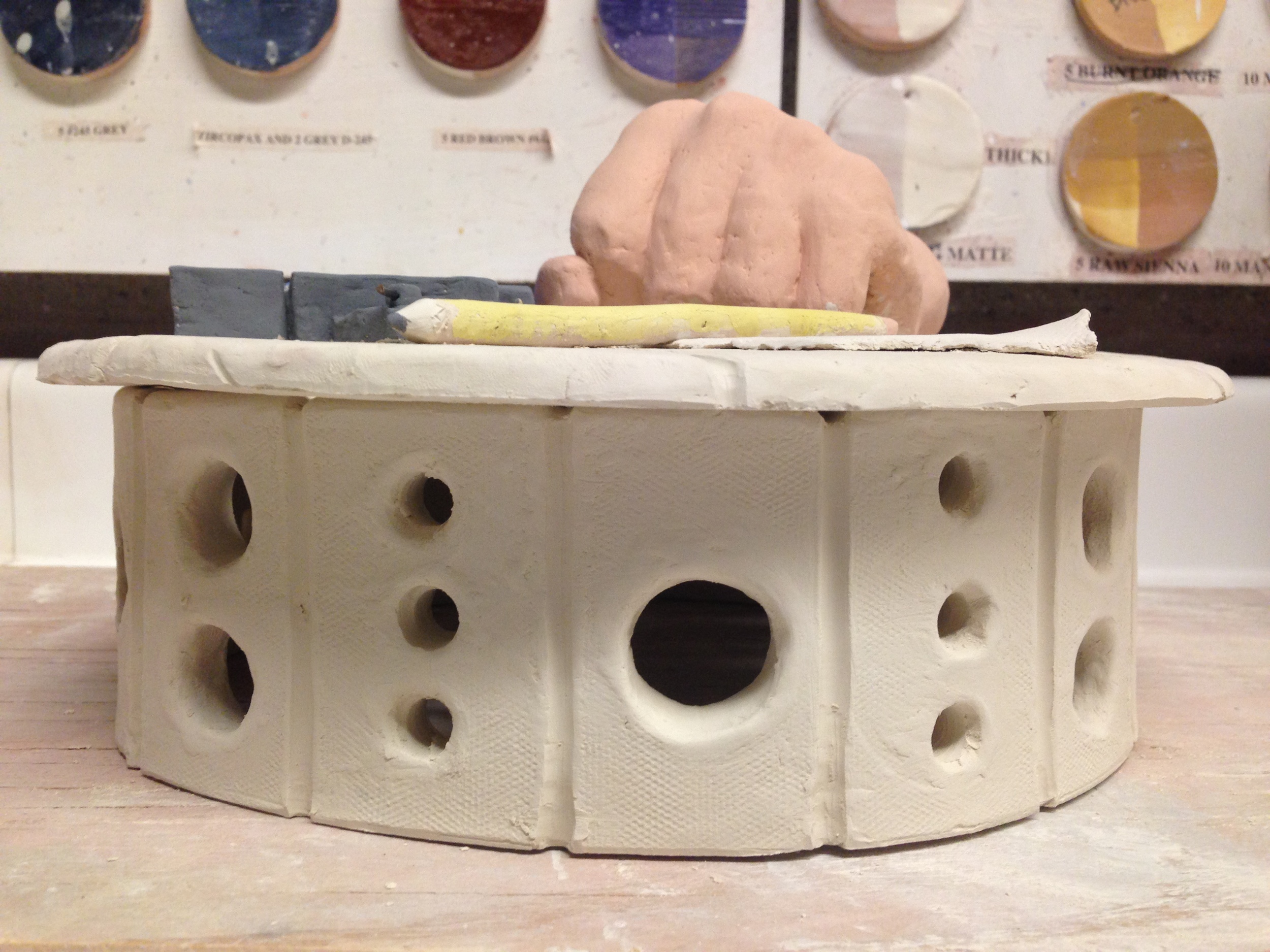   Tools of The Trade  ,  2013, ceramics, 12 in. X 12 in. X 5 in. 