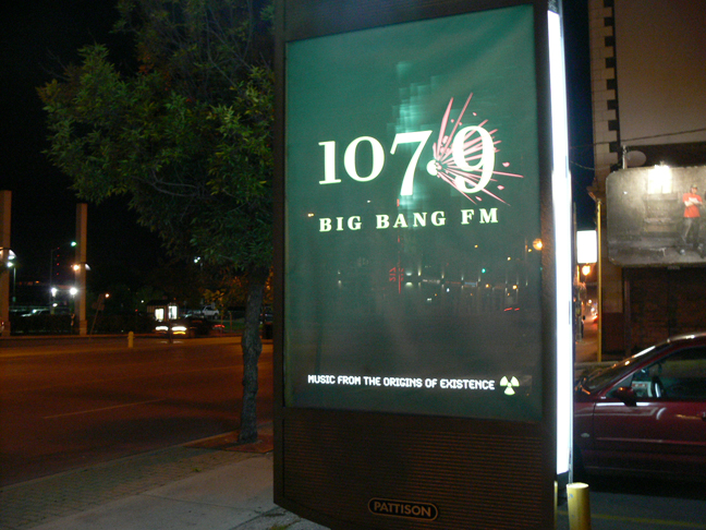 The work was created as a billboard and a series of light boxes in London, Ontario. 
