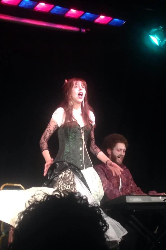 The duo at Chat's Palace, Hackney
