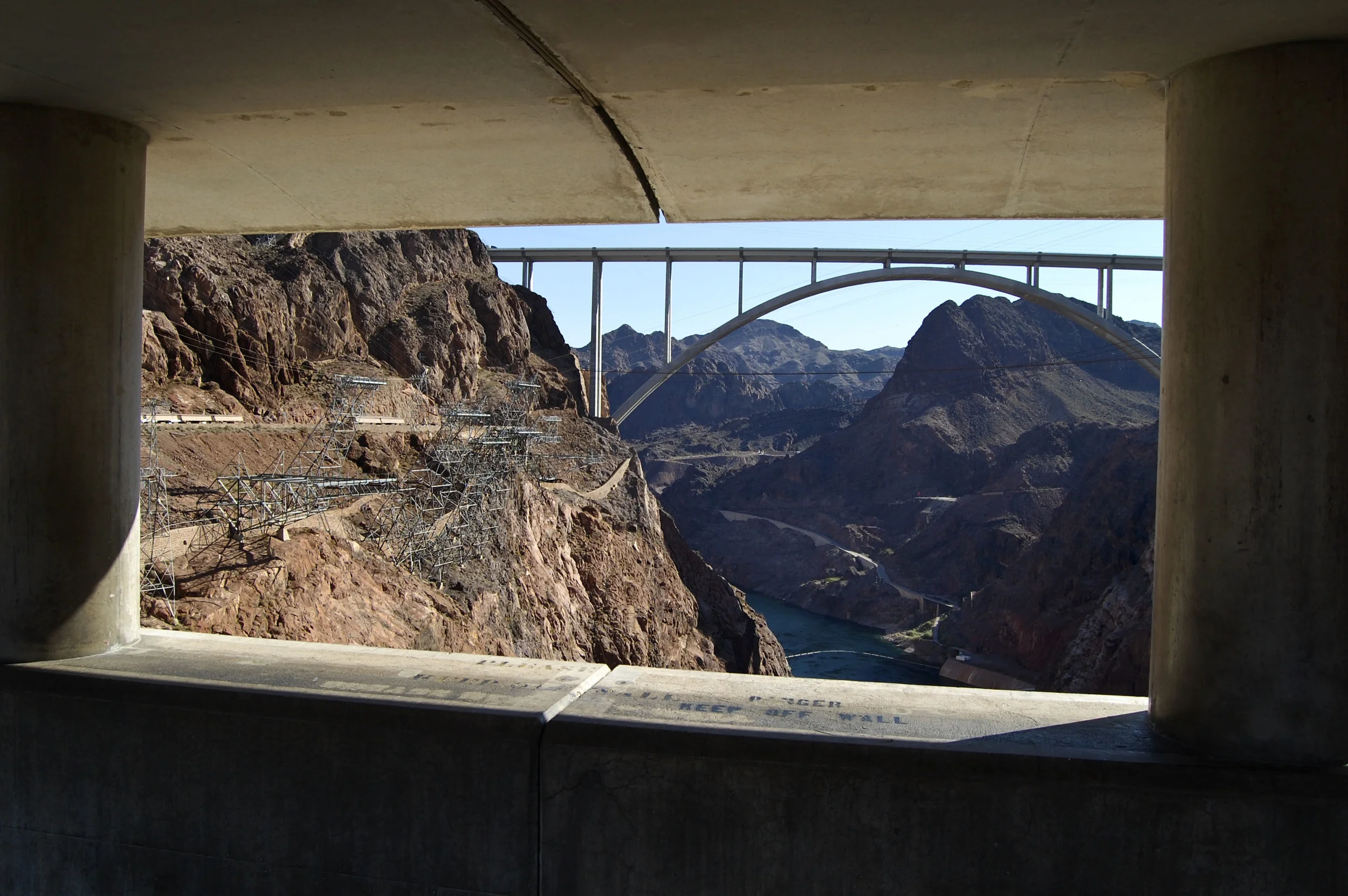 Hoover Dam Bridge Colorado River, Arizona/Nevada state line, 2013